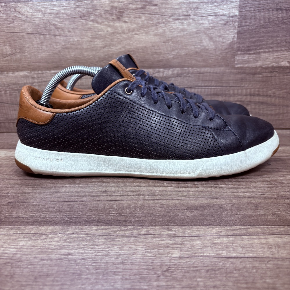 Cole Haan Grand OS Blue Brown Mens US Size 10.5 C28872 Sneakers